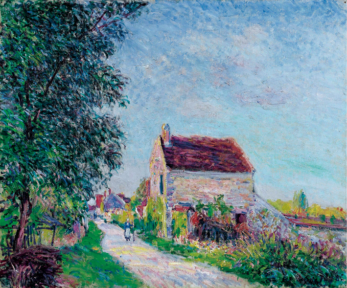  阿尔弗莱德·西斯莱 Alfred Sisley—— 在撒不隆的村庄